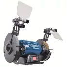 Scheppach SM 150 LB kettős csiszoló 400 W, 150 mm korong és acélkefe, LED-világítással