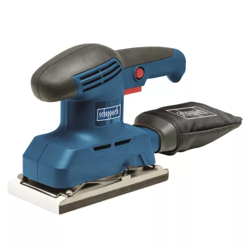 Scheppach ES 240 rezgőcsiszoló 240 W, 93x186 mm talp, 9 részes csiszolópapírral és porzsákkal