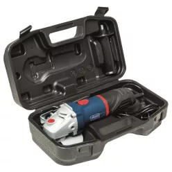   Scheppach AG 600 sarokcsiszoló 600 W, 115 mm, könnyű, fém hajtóművel és kofferrel