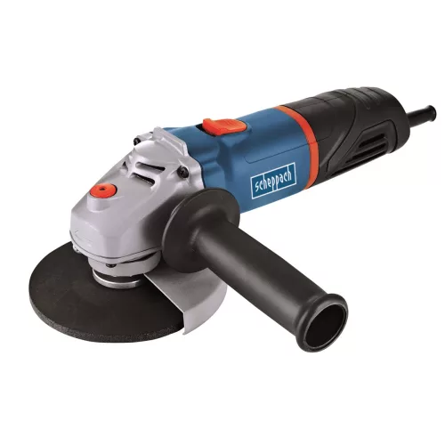 Scheppach AG 780 sarokcsiszoló 780 W, 125 mm, fém hajtóművel és kofferrel