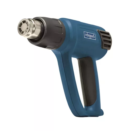 Scheppach HG 2000 digitális hőlégfúvó 2000 W, 50–650 °C, kofferben, 5 fúvókával