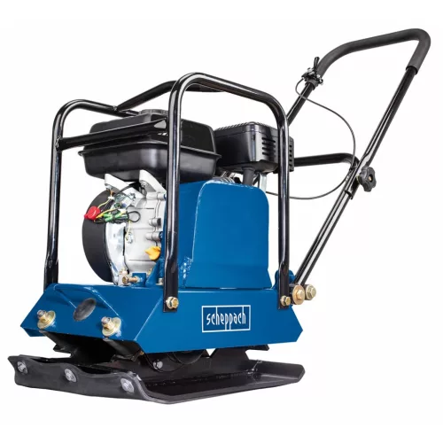 Scheppach HP 1200s lapvibrátor 60 kg, 196 cm³ Loncin motor, 15 000 N, gumitalppal