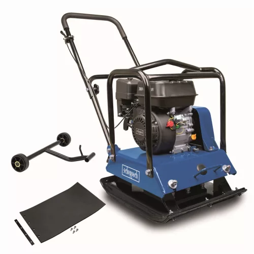 Scheppach HP 2200s lapvibrátor 102 kg, 25 kN, 35 cm tömörítési mélység, gumitalppal