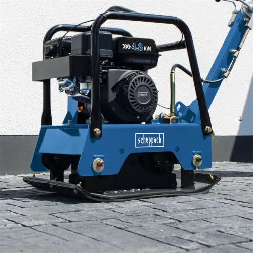 Scheppach HP 2500s kétirányú lapvibrátor 125 kg, 30 kN, 40 cm tömörítési mélység, 6,5 LE
