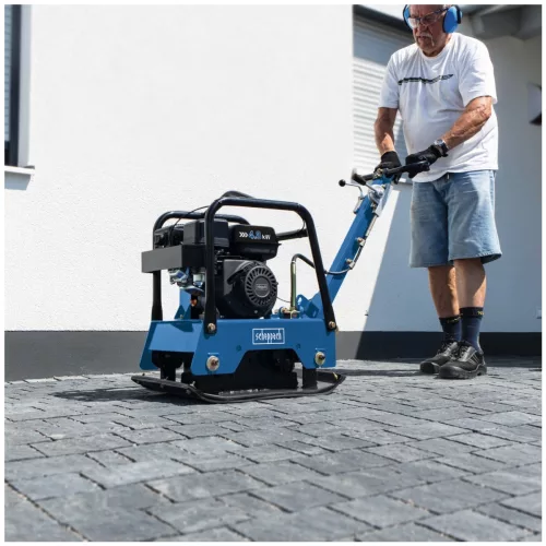Scheppach HP 2500s kétirányú lapvibrátor 125 kg, 30 kN, 40 cm tömörítési mélység, 6,5 LE