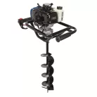 Scheppach EB 2000 benzinmotoros földfúró 52 cm³, 3 fúrószárral, 200 mm-ig, rezgéscsillapítós