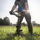 Scheppach EB 2000 benzinmotoros földfúró 52 cm³, 3 fúrószárral, 200 mm-ig, rezgéscsillapítós