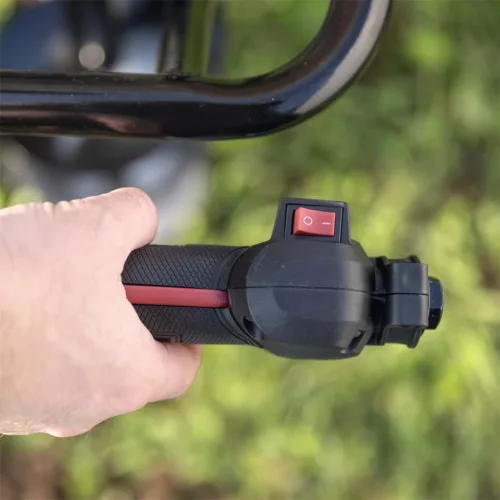 Scheppach EB 2000 benzinmotoros földfúró 52 cm³, 3 fúrószárral, 200 mm-ig, rezgéscsillapítós