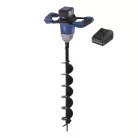 Scheppach BC-EB100-X-SET L akkus földfúró 20 V, 100 mm fúrószárral, 800 mm mélységig