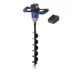   Scheppach BC-EB100-X-SET L akkus földfúró 20 V, 100 mm fúrószárral, 800 mm mélységig