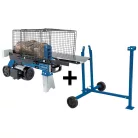 Scheppach HL 760 LS elektromos rönkhasító 7 t, 52 cm, állvánnyal, VARIO rendszerrel