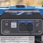 Scheppach SG 3200x benzinmotoros áramfejlesztő 2800 W, AVR, 15 l tank, 14 óra üzemidő