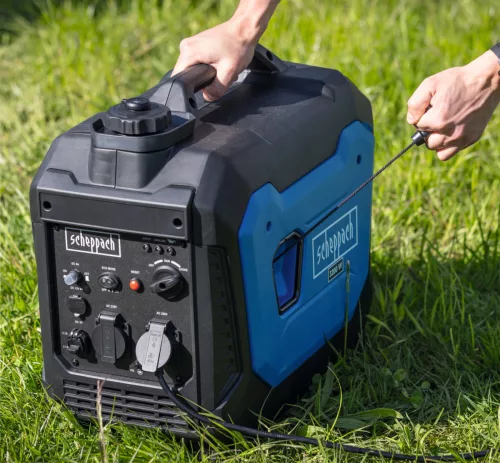 Scheppach SG 3500i inverteres áramfejlesztő 3500 W, benzinmotoros, 230 V + 12 V