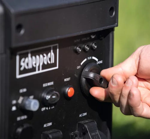 Scheppach SG 3500i inverteres áramfejlesztő 3500 W, benzinmotoros, 230 V + 12 V