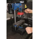 Scheppach DP 16 VLS oszlopos fúrógép 500 W, 5 fokozat, lézeres központosítás, satuval