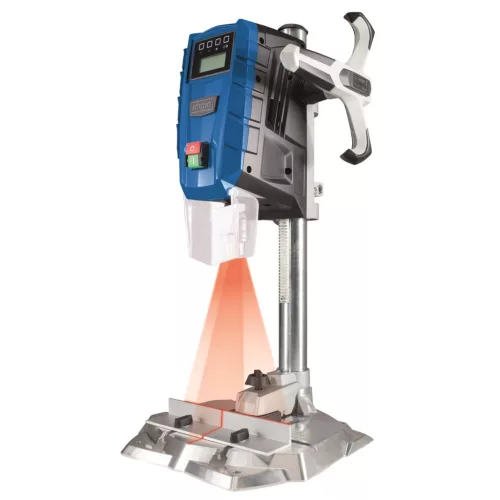 Scheppach DP 55 oszlopos fúrógép 710 W, lézeres központosítás, digitális kijelző, 500–2600