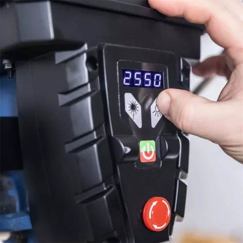 Scheppach TBM 300 Vario oszlopos fúrógép 750 W, keresztlézer, LED, 1–16 mm tokmány