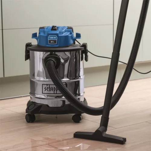 Scheppach VC 20 száraz-nedves porszívó 20 l, 1300 W, 20 kPa, fúvó funkcióval