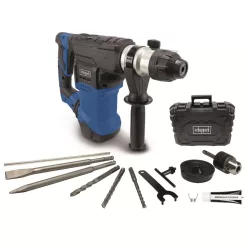   Scheppach DH 1500 PLUS fúró-vésőkalapács 1500 W, 7 J, SDS-Plus, kofferben, fúrókkal