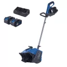Scheppach BC-SNB410-X-SET XL2 akkus hómaró 2x20 V, 40 cm, 6 m kidobás, 2x4 Ah akkuval