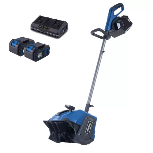 Scheppach BC-SNB410-X-SET XL2 akkus hómaró 2x20 V, 40 cm, 6 m kidobás, 2x4 Ah akkuval