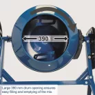 Scheppach MIX 180 betonkeverő 180 l, 800 W, csapágyazott tengely, kettős motorhűtéssel