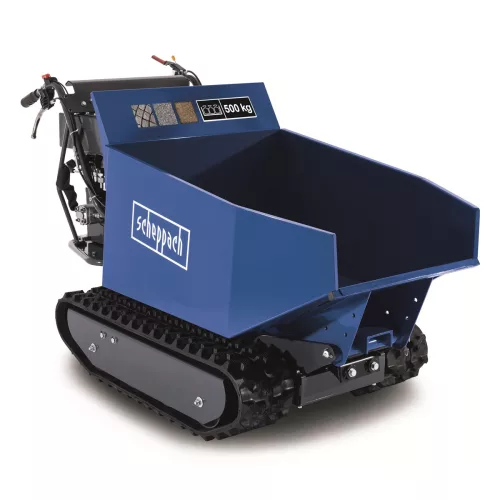 Scheppach DP 5000 hernyótalpas dömper 500 kg, hidraulikus billenéssel, 3+1 sebességgel