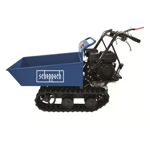 Scheppach DP 4500 hernyótalpas dömper 400 kg, billenő platóval, 196 cm³ benzinmotor