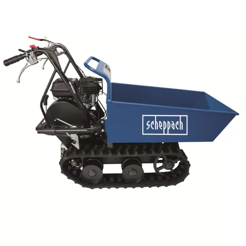 Scheppach DP 4500 hernyótalpas dömper 400 kg, billenő platóval, 196 cm³ benzinmotor
