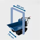 Scheppach DP 4500 hernyótalpas dömper 400 kg, billenő platóval, 196 cm³ benzinmotor