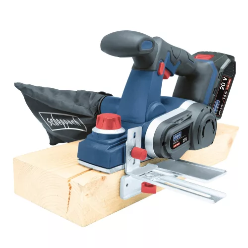 Scheppach CPL60-20Li akkus gyalu 20 V, 60 mm, öntvény talp, falcolás 12 mm-ig (akku nélkül)