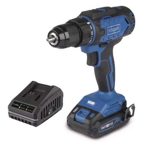 Scheppach C-DD45-X-SET S akkus fúró-csavarozó 20 V, 45 Nm, 25+1 fokozat, akkuval