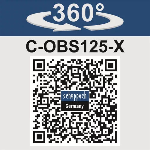 Scheppach C-OBS125-X akkus excentercsiszoló 20 V, 125 mm, porzsákkal (akku nélkül)