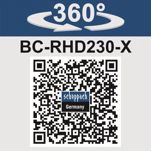 Scheppach BC-RHD230-X akkus fúró-vésőkalapács 20 V, 2,2 J, SDS-Plus, 4 funkcióval