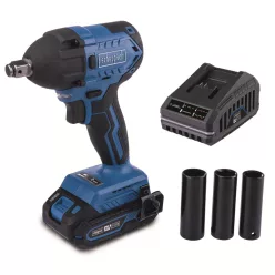   Scheppach BC-IW350-X-SET S akkus ütvecsavarozó 20 V, 350 Nm, 1/2", szénkefe nélküli