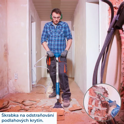 Scheppach Aero 2 Spade pneumatikus vésőkalapács 5 az 1-ben, 27 J – ásáshoz és bontáshoz