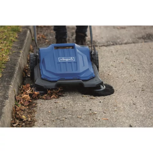 Scheppach S 800 mechanikus seprőgép 65 cm, 20 l tartállyal, áram nélkül, 2600 m²/óra