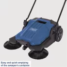 Scheppach S 800 mechanikus seprőgép 65 cm, 20 l tartállyal, áram nélkül, 2600 m²/óra