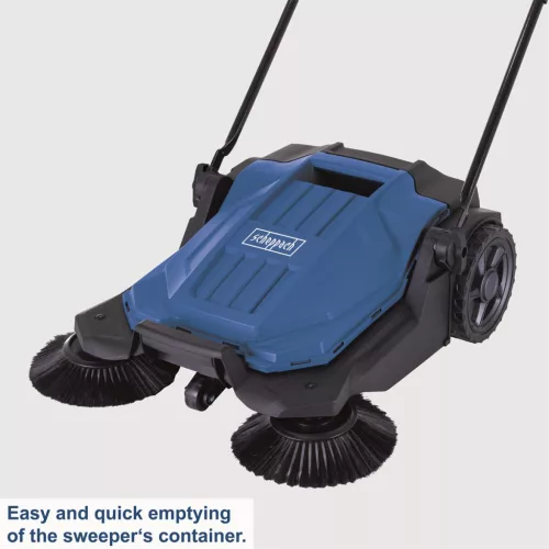 Scheppach S 800 mechanikus seprőgép 65 cm, 20 l tartállyal, áram nélkül, 2600 m²/óra
