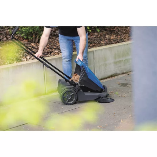Scheppach S 800 mechanikus seprőgép 65 cm, 20 l tartállyal, áram nélkül, 2600 m²/óra