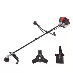   Scheppach PBC 520 benzinmotoros bozótvágó fűkasza 52 cm³, 43 cm damil, 3 fogú késsel