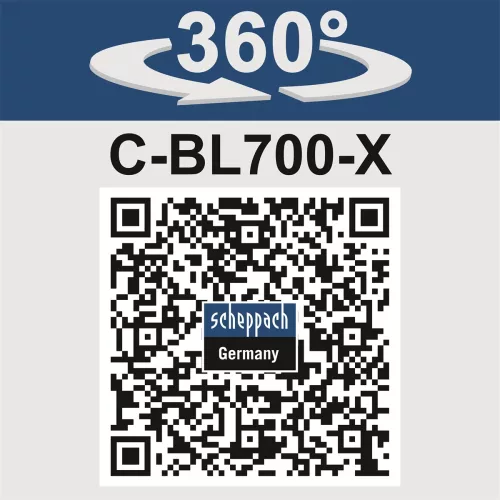 Scheppach C-BL700-X-S SET akkus lombfúvó 20 V, 155 km/h, 1,8 kg, akkuval és töltővel