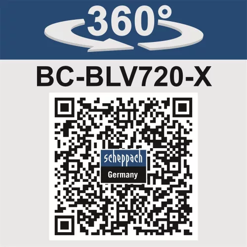 Scheppach BC-BLV720-X-SET S2 akkus lombszívó-fúvó 4 az 1-ben 2x20 V, 45 l zsákkal