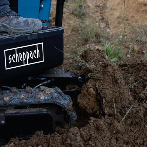 Scheppach EXC 815 mini kotrógép 0,7 t, 690 mm széles, 1,2 m ásásmélység, 360°