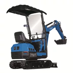   Scheppach EXC 1400 mini kotrógép 1 t, 360°, 1,76 m ásásmélység, 420 cm³ benzinmotor