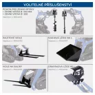 Scheppach MKL 730 hernyótalpas rakodógép 200 kg, 2,5 m emelés, 740 mm széles