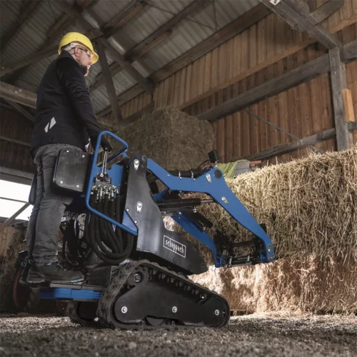 Scheppach MKL 730 hernyótalpas rakodógép 200 kg, 2,5 m emelés, 740 mm széles