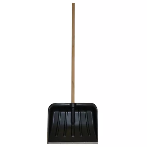 PALISAD műanyag hólapát 370x300×1150 mm, fa nyéllel, ALU élvédő