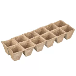 RUSSIA tőzegedény 50x50mm lekerekített 12 rekeszes