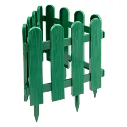   PALISAD Country" Mini kerítés határoló 29x224cm, zöld